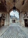Chateau de chantilly, view of one of the most beautiful castel of France, Chantilly, France