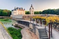 The Chateau de Chenonceau at sunset, France Royalty Free Stock Photo