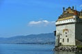 Chillon Castle at the Lac Leman near Montreux. Vaud, Switzerland Royalty Free Stock Photo