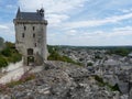 Chateau de Chinon in the Loire Valley, France Royalty Free Stock Photo