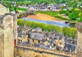 Chateau de Chinon in the Loire Valley - France Royalty Free Stock Photo