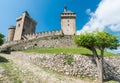 Chateau de Foix castle , France Royalty Free Stock Photo