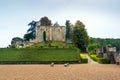 The Chateau de Langeais, the ruins of the 10th-century keep, France