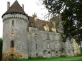 Chateau de Lanquais ( France ) Royalty Free Stock Photo