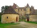 Chateau de Lanquais ( France ) Royalty Free Stock Photo