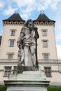 Chateau de Pau and Gaston Febus statue