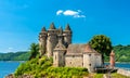 The Chateau de Val, a medieval castle on a bank of the Dordogne in France Royalty Free Stock Photo