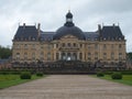 CHATEAU de VAUX le VICOMTE, front of largest private French castle at baroque style Royalty Free Stock Photo