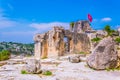 Chateau des Baux in Les Baux des Provence village in France Royalty Free Stock Photo