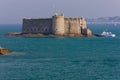 Chateau du Taureau, Pointe de Pen al Lann, Brittany, France Royalty Free Stock Photo