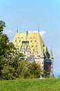 Chateau Frontenac Hotel in Quebec City, Canada Royalty Free Stock Photo