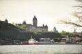 Chateau Frontenac from levis city Royalty Free Stock Photo