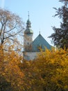 Chateau in Frydek-Mistek in autumn