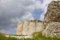 Chateau Gaillard defending walls Royalty Free Stock Photo