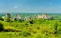 Chateau Gaillard, a ruined medieval castle in Les Andelys town - Normandy, France