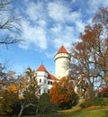 Chateau Konopiste in autumn day, Czech republic