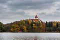 Chateau Konopiste in autumn with lovely colors. Royalty Free Stock Photo