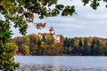 Chateau Konopiste in autumn with lovely colors Royalty Free Stock Photo