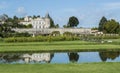 Chateau Lafite-Rothschild with Pond Saint-Estephe Royalty Free Stock Photo