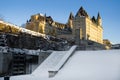 Chateau Laurier Ottawa Canada in Winter viewed from Behind