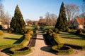 Chateau Libochovice - park Royalty Free Stock Photo