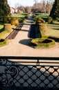 Chateau Libochovice - park from balcony Royalty Free Stock Photo