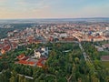 Chateau Pardubice in the summer morning Royalty Free Stock Photo