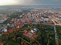 Chateau Pardubice in the summer morning Royalty Free Stock Photo