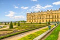 Chateau Versailles exterior view from park