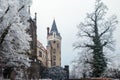 Chateau Zleby in winter Royalty Free Stock Photo