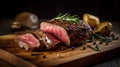 Chateaubriand Steak is delicious food. AI Generated