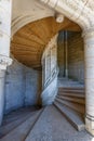 Gothic interior of the medieval castle of Chateaudun town, France Royalty Free Stock Photo