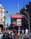 Chatelet Metro Station, Paris. Royalty Free Stock Photo