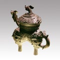 [Museum treasure 24]-HE Wtih A Dragon Spout And Animal Mask bronzeware.Shanghai Museum, China