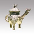 [Museum treasure 24]-HE Wtih A Dragon Spout And Animal Mask bronzeware.Shanghai Museum, China