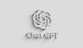 ChatGPT artificial intelligence chat bot symbol 3d with shadow