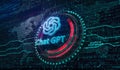 ChatGPT artificial intelligence chat bot symbol digital 3d illustration
