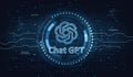 ChatGPT artificial intelligence chat bot symbol digital 3d illustration