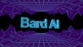 ChatGPT Bard artificial intelligence ai technology. Bard AI concept. 3d animation.