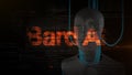 ChatGPT Bard artificial intelligence ai technology. Bard AI concept. 3d animation.