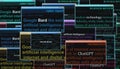 ChatGPT Bard artificial intelligence ai technology 3d illustration