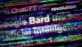 ChatGPT Bard artificial intelligence ai technology 3d illustration