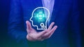 ChatGPT Chat with AI or Artificial Intelligence, using touch AI icon on virtual screen, robot application, Digital chatbot, OpenAI Royalty Free Stock Photo