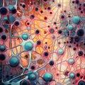 ChatGPT. Neural network. Built with Artificial Intelligence