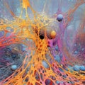 ChatGPT. Neural network. Built with Artificial Intelligence