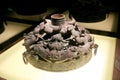 [Museum treasure 23]-Drum Stand With Openwork Coiled Dragon Design bronzeware.Shanghai Museum, China