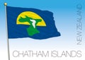 Chatham Islands flag, vector illustration, New Zealand
