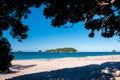 Chathdral cove, Coromandel, New Zealand North Island travelling destination in a beautiful day