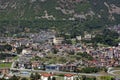 Chatillon, Aosta Valley, Italy- 07/10/2021- Top view of the city