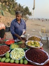 Chatpata food - Street Vendor, India Royalty Free Stock Photo